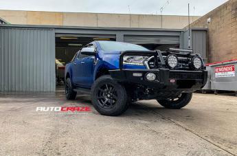 FORD RANGER AVALANCHE MATTE BLACK FRONT MILLED